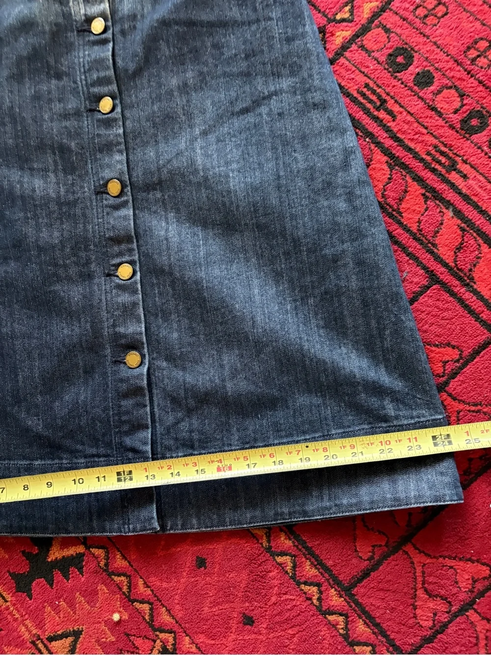 Michael Kors Dark Blue Denim Jeans with Gold Logo